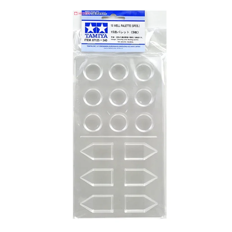 Tamiya 87125 Modello Craft Tools 15 Well Palette (5 Pezzi)