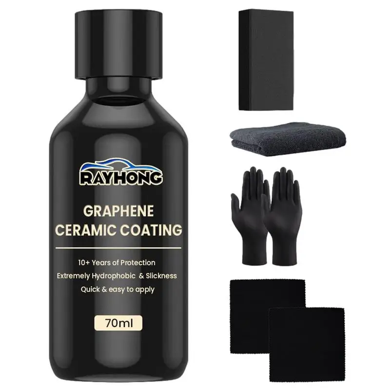 Automotive Graphene Ceramic Coating 70Ml Liquid Coatin Nano Hydrofobic Layer Polishing Paint Coating Agent Car Polish