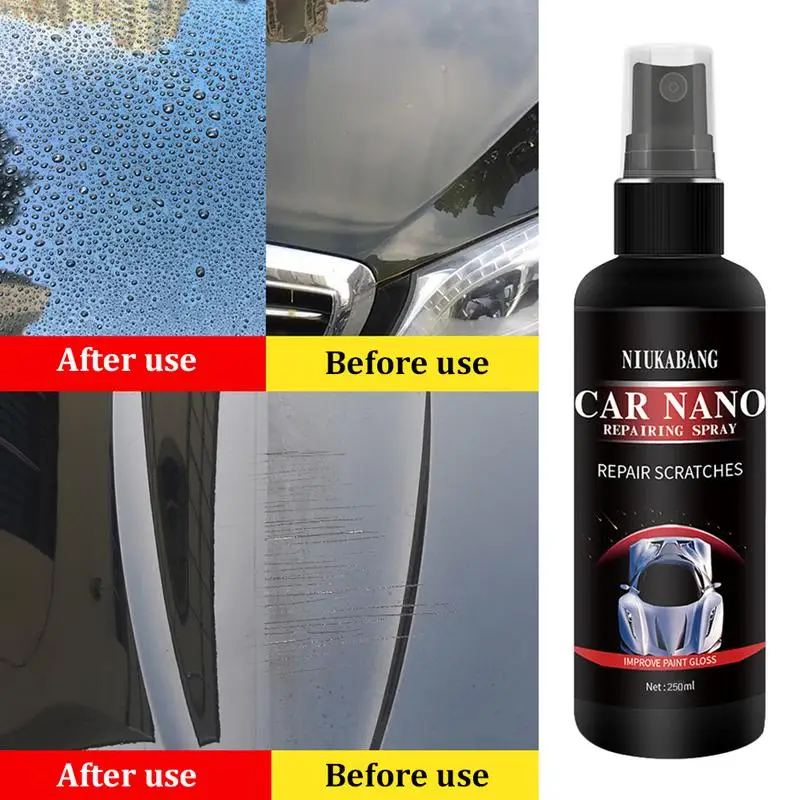 100Ml/250Ml Spray Per Lucidatura A Cera Per Auto Ultra-Gloss Super Gloss Nano Repairing Micro-Spray Water Wax Plated Crystal