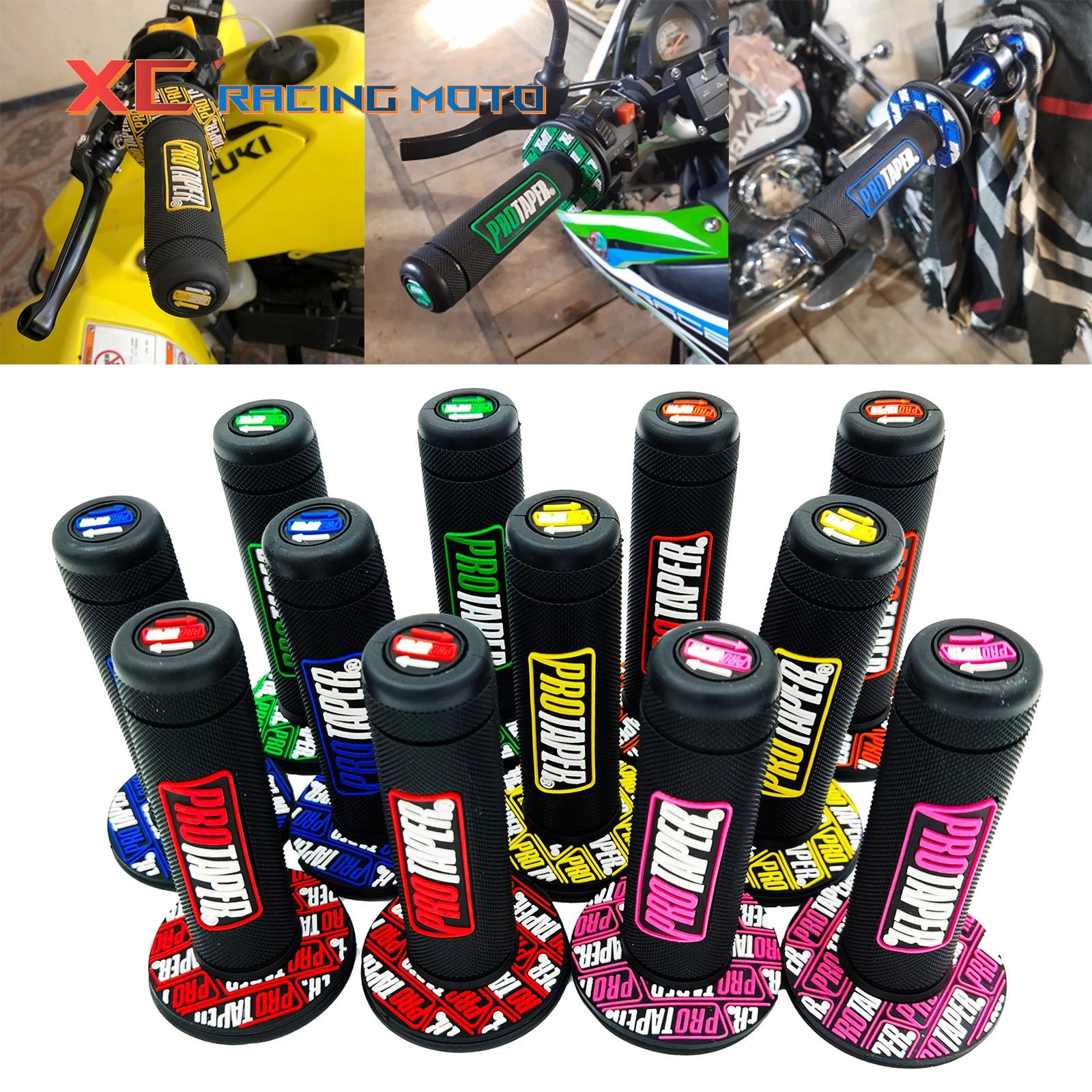 Motorcycle Handle Grips Motocross Pro Grip Handlebar Dirt Piit Bike 7/8" Handlebar Gel Hand Grips  For Ktm Honda Kawasaki Yamaha