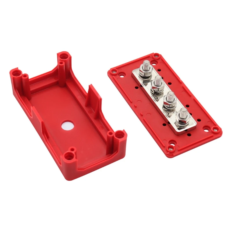 300A Per 48V Corrente Elevata Nero Rosso Per Distribuzione Energia Blocco Busbar Box Busbar Automobiles Massima