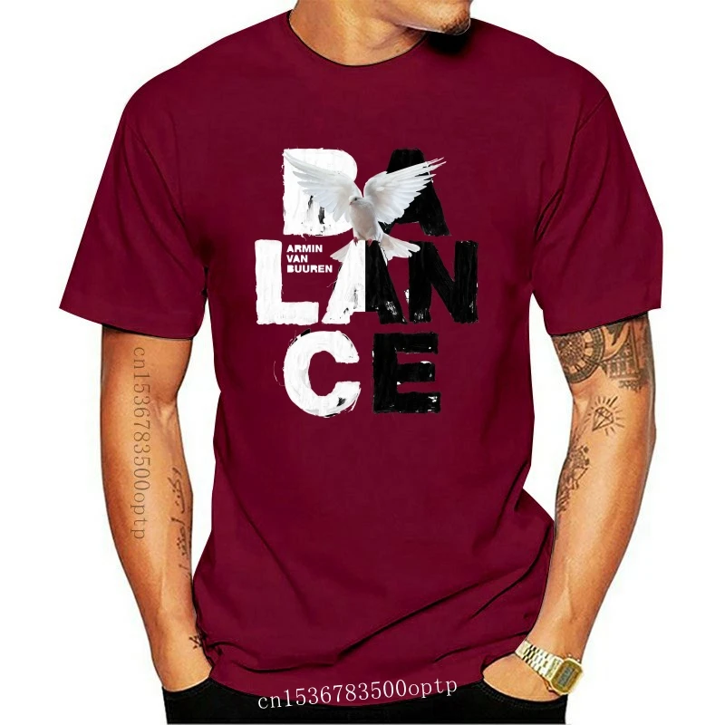 New Armin Van Buuren T-Shirt Armin Van Buuren Balance Album Cover T-Shirt Tee Top Retro O Neck Tee Shirt