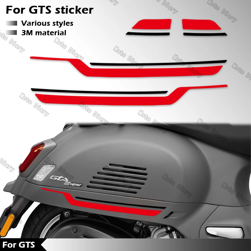 Adesivo Impermeabile Per Decalcomania Moto Per Vespa Gts 300 Gts 300 Hpe Gts 250 Gts 125 Super Sport
