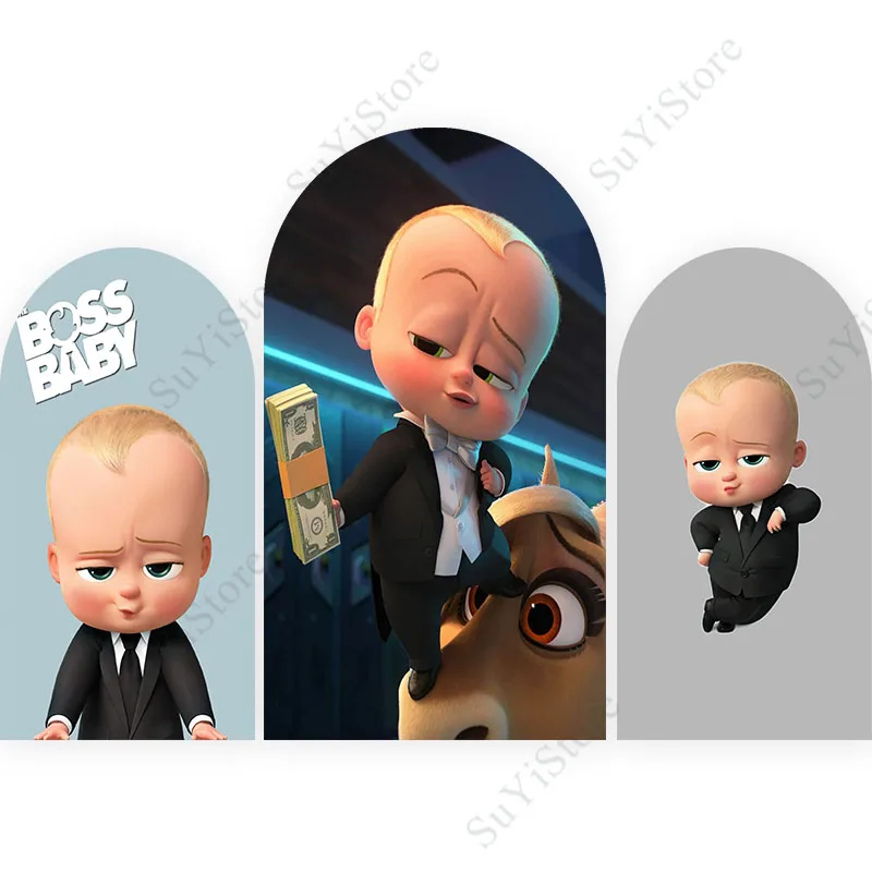Baby Boss Arch Photo Fondale Cover Per Bambini Festa Di Compleanno Decorazione Ad Arco Wall Photography Background