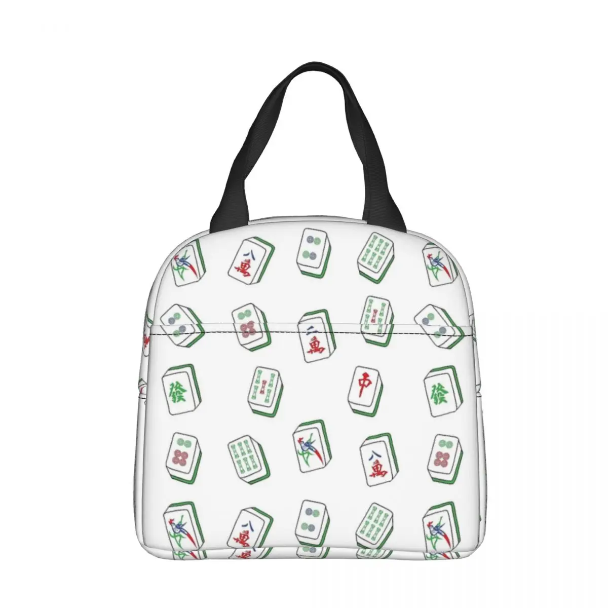 Mahjong Tiles Borsa Termica Per Il Pranzo Grande Mah Jong Borsa Termica Riutilizzabile Lunch Box Tote Beach Outdoor Uomo Donna