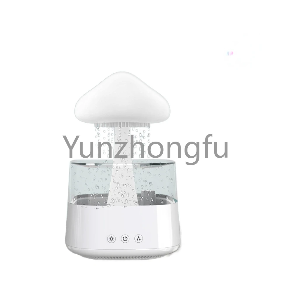 Diffusore Di Vendita Calda Raining Tree Water Drip Cloud Umidificatore Led Rain Fall Umidificatore Luce Notturna Con Suoni Di Pioggia E Luce