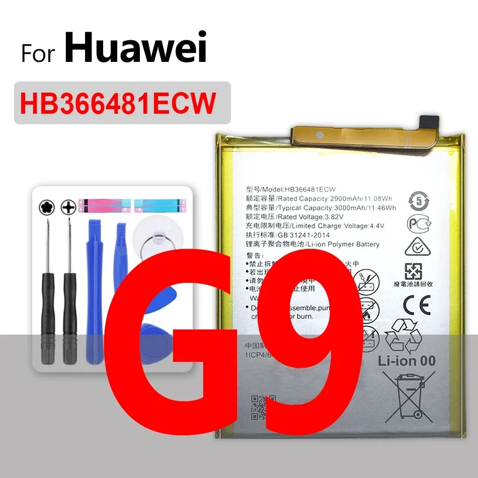 Batteria Per Huawei Ascend Nova 2 3 4 2I 3I 3E 4E 5I/G7 C199 G8 G8X G9 G10 Plus/Mate 7 8 9 10 20 X S Se Rs Lite Pro Nova3 Nova4