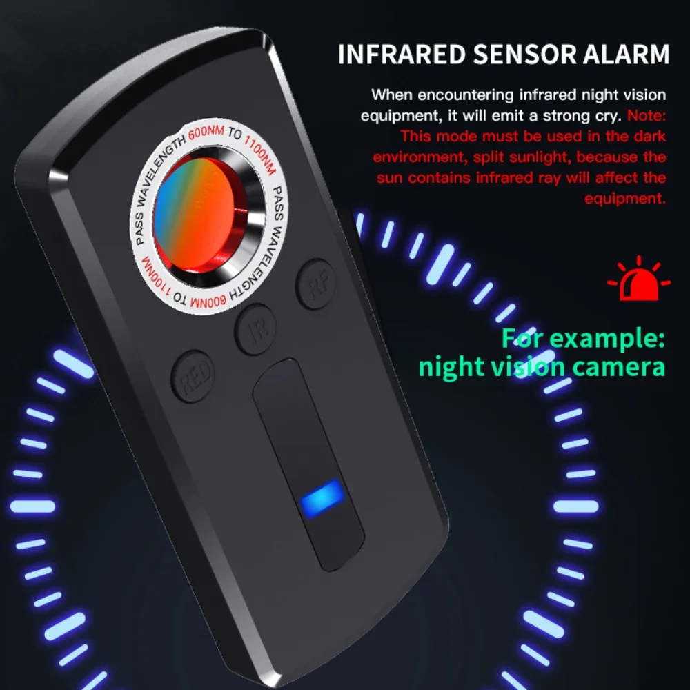 Nuovo Hotel Anti Peeping Rilevatore A Infrarossi Artefatto Scanner Fotocamera Nemesis Wireless Miniature Monitor Localizzatore Gps Finder 2024