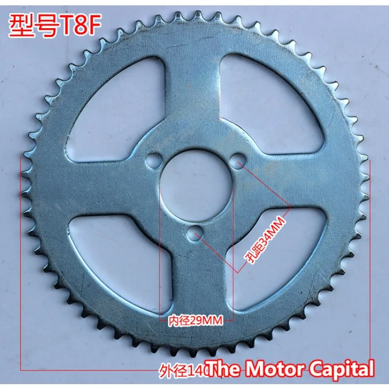 Pignone Posteriore T8F 54 Denti 29 Mmfor2 Motore A Corsa 47Cc 49Cc Pocket Bike Mini Quad Atv Minimoto Chopper Dirt Bike