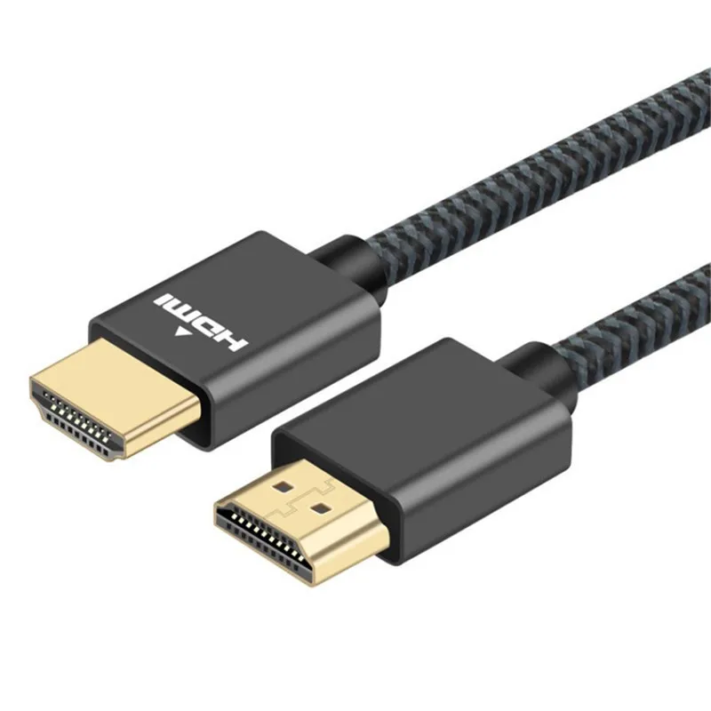 Cavo Compatibile Hdmi 2.0 4K Ad Alta Velocità 18Gbps Hdr 3D Cavo Intrecciato Arc Compatibile Per Macbook Pro 2021 Uhd Tv Projector Pc