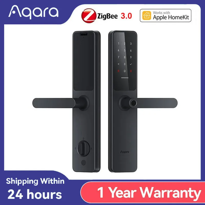 Nuovo Aqara Smart Door Lock A100 Pro Zigbee Bluetooth 5.0 Nfc Card Lock Bluetooth Smart Fingerprint Unlock Funziona Con Apple Homekit