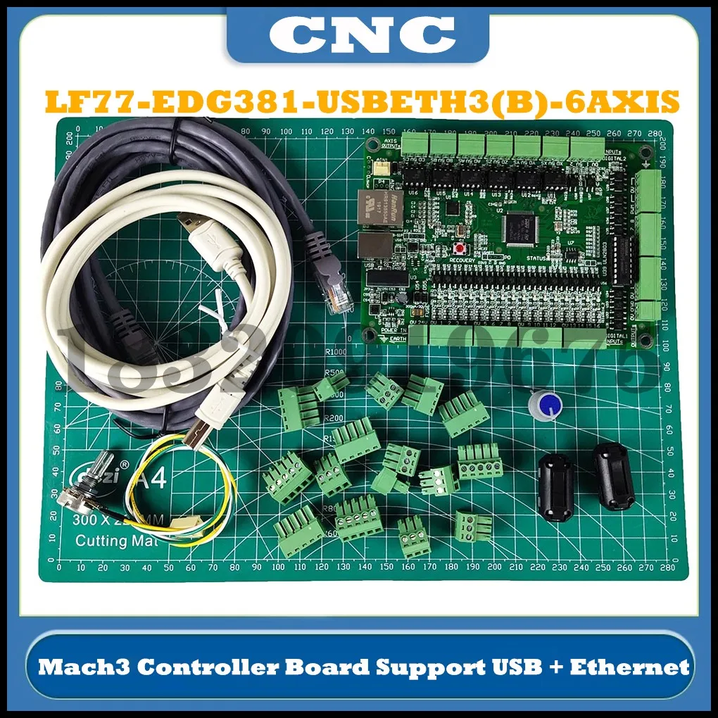 Lf77-Edg381Usbeth3(B) Scheda Controller Mach3 A 6 Assi Controller Di Movimento Cnc Supporto Usb + Ethernet Per Macchina Per Incidere Cnc