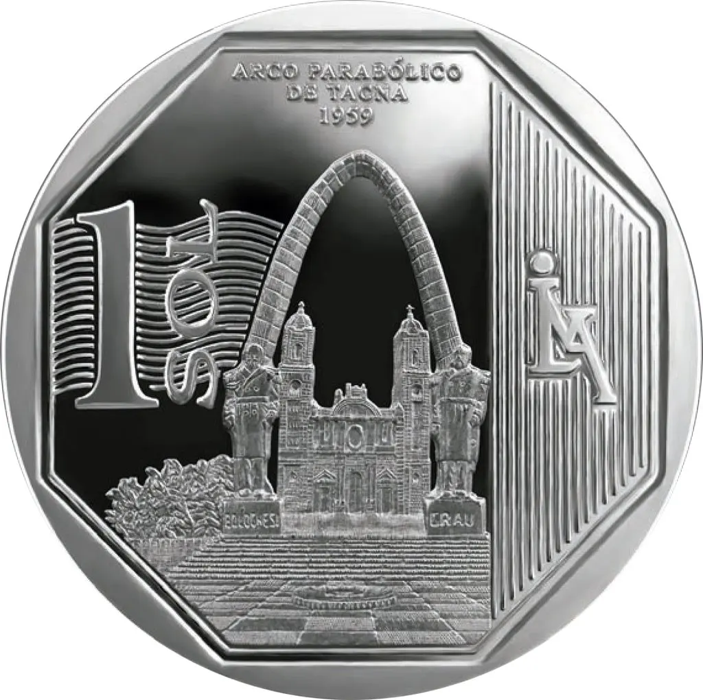 Perù 2016 Talna Fable Stone Arch Bridge 1 Nuova Moneta Commemorativa Sol