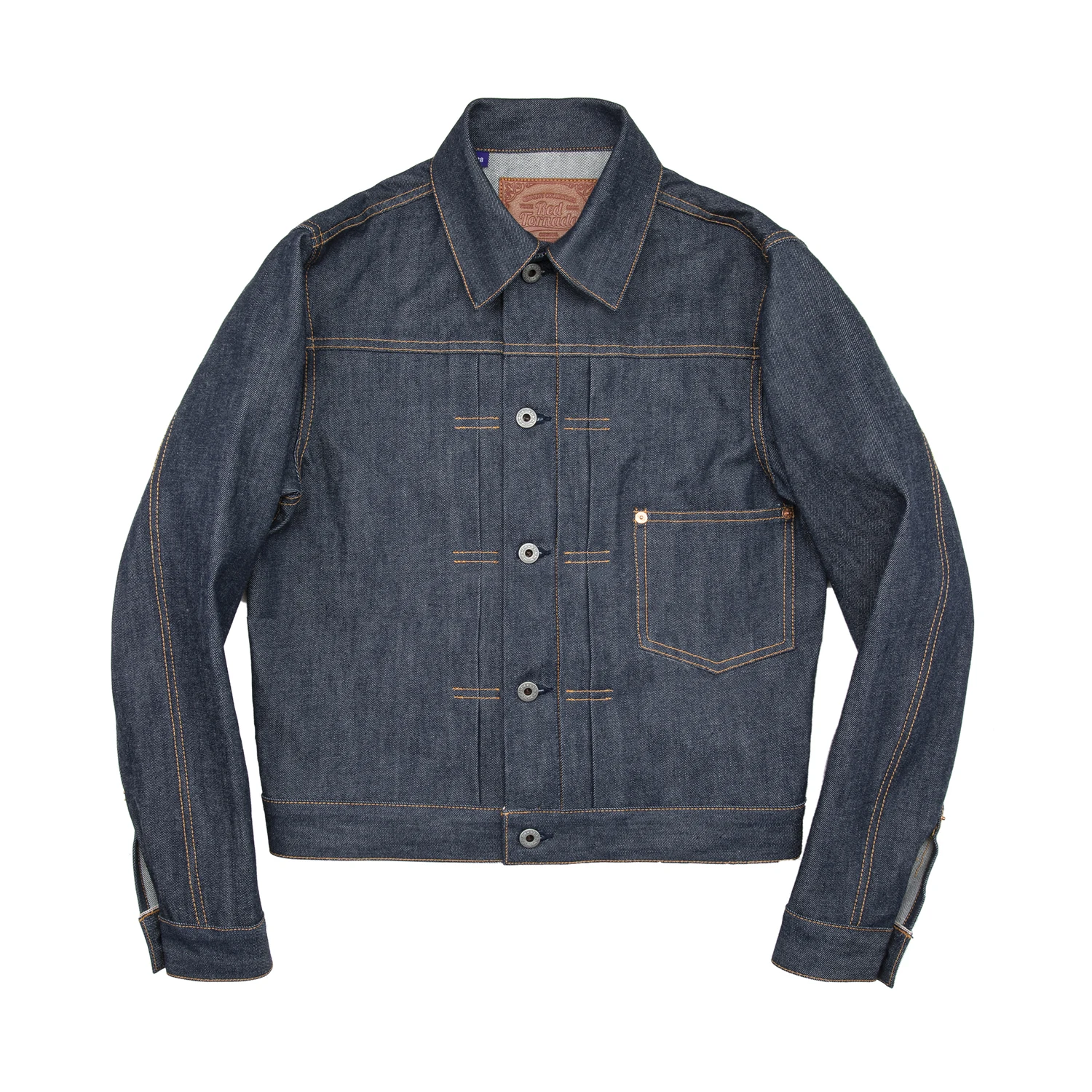 Red Tornado Type 1 506Xx Jeans Jacket 14Oz Raw Denim Men Rider Capispalla Short