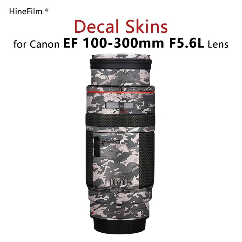 Ef100-300 F5.6L Adesivo Per Lenti Per Canon Ef 100-300Mm F/5.6L Copriobiettivo Protezione Antigraffio Coat Wrap Cover
