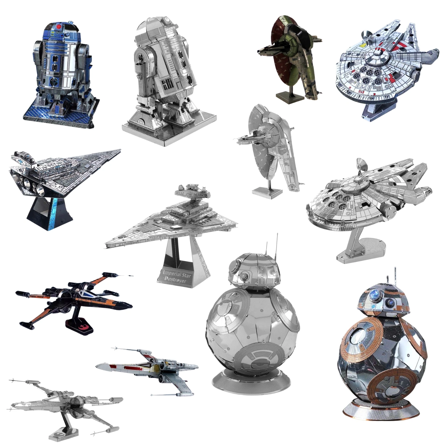 Puzzle In Metallo 3D Tema Sw Per Adulti Millennium Falcon Craft Kit Modello In Metallo Fatto A Mano Regalo Fai Da Te Giocattolo Puzzle Decorazione Del