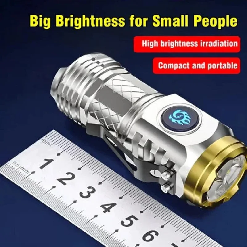 Three-Eyed Monster Mini Torcia Super Power Led Torcia Torce Ricaricabili High Lumen Flash Led Light