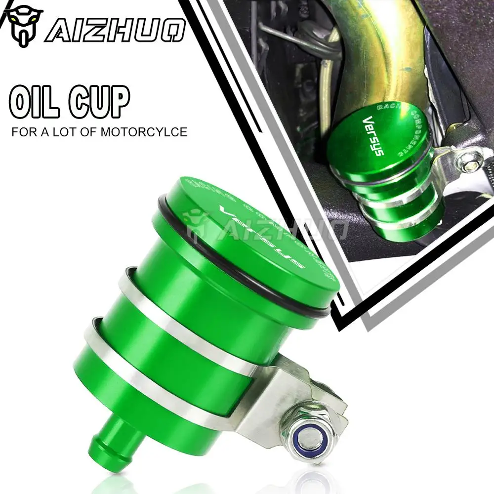 Motorcycle Brake Fluid Reservoir Clutch Cylinder Tank Oil Fluid Cup Universal Accessories For Kawasaki Versys 650 1000 X250 X300