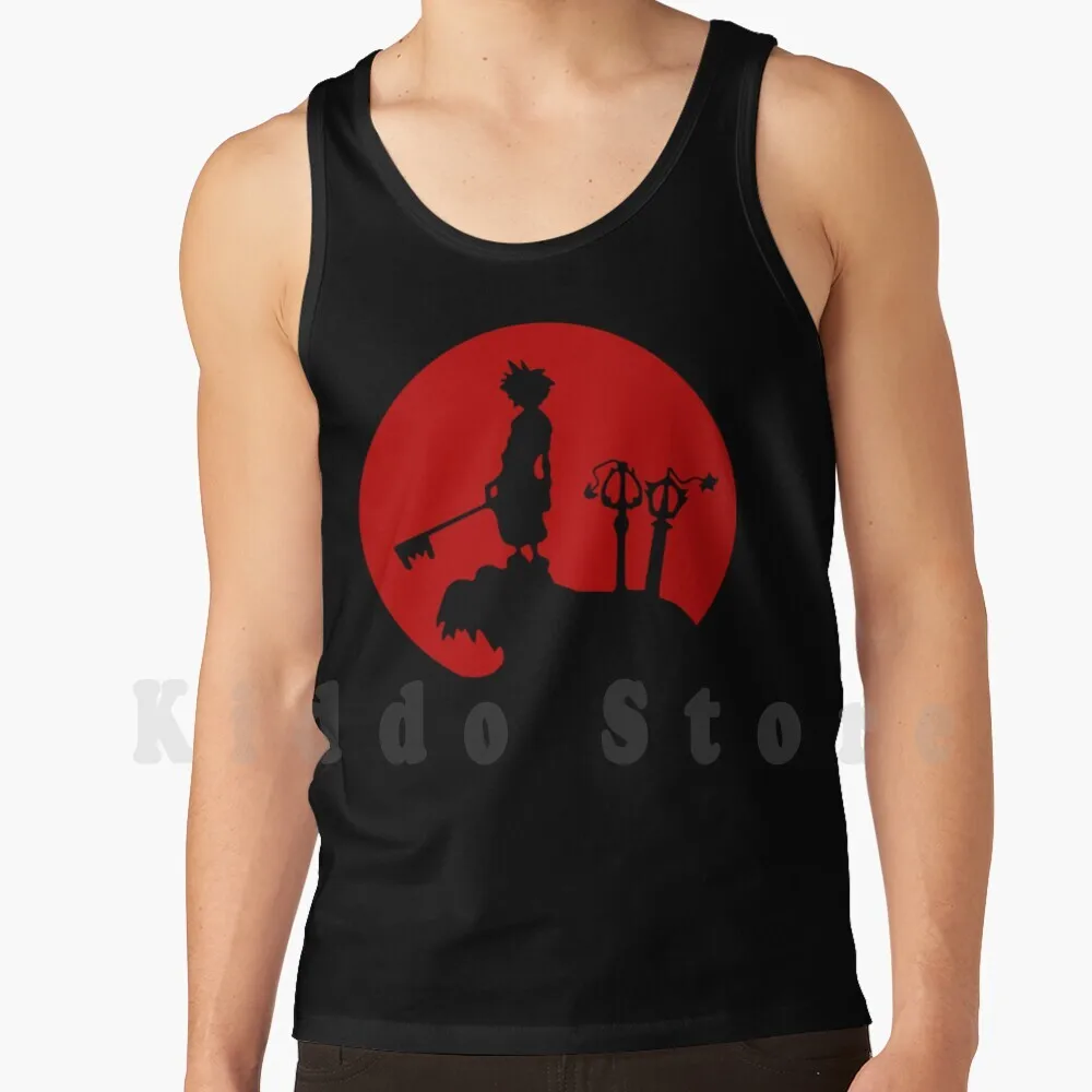 Canottiere Kingdom Hearts Sora Final Fantasy Canottiera 100% Cotone Kingdom Hearts Sora Final Fantasy