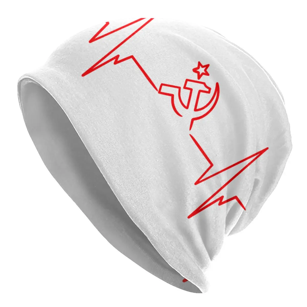 Heartbeat Rossia Russia Cccp Berretti Berretti Per Uomo Donna Unisex Outdoor Winter Warm Knit Hat Adult Ussr Bonnet Hats