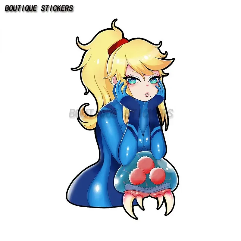 Suitable For Metroid Samus Clothes Car Stickers Window Luggage Motorcycle Auto Parts Waterproof Pvc Stickers