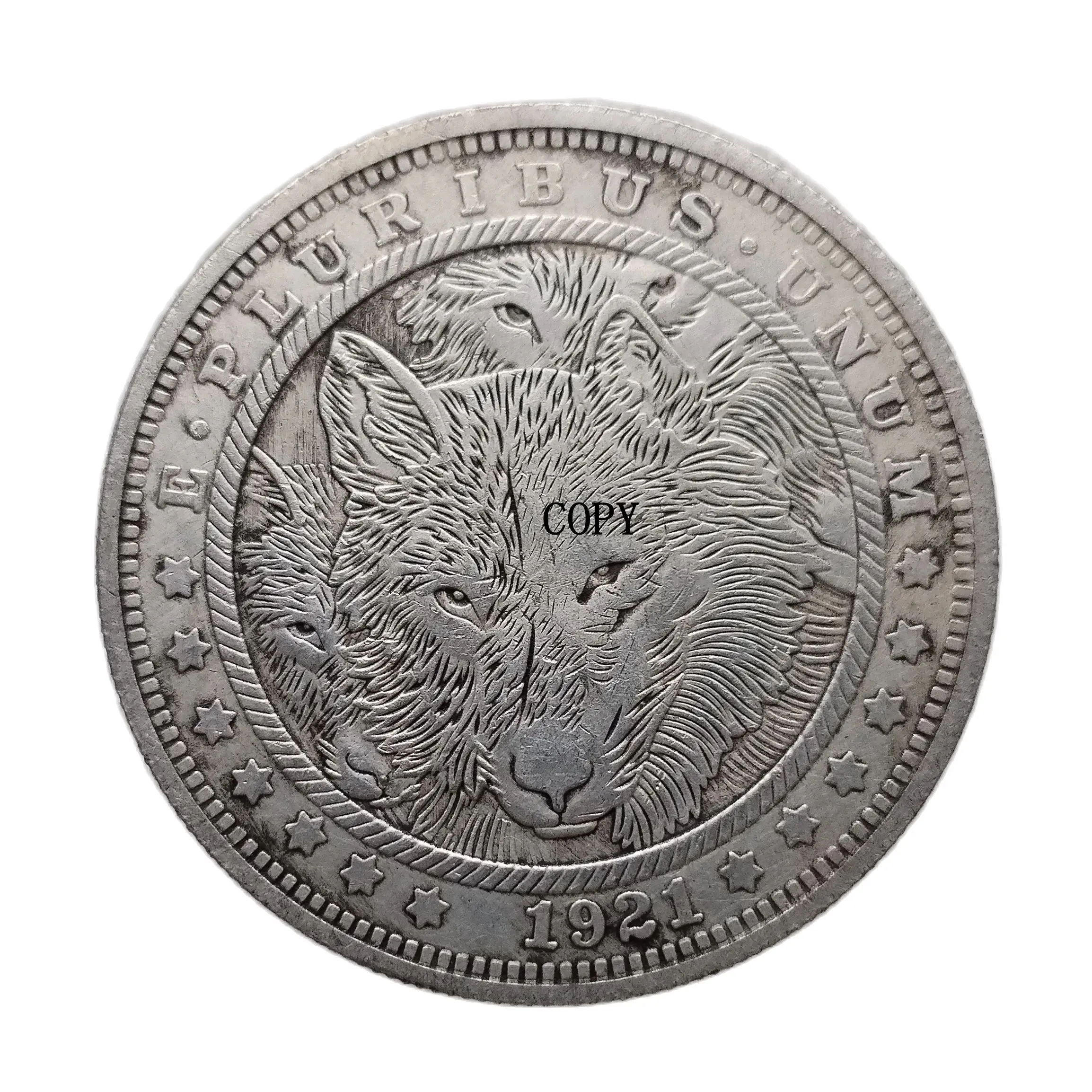 Hb(209) Hobo Morgan Dollar Skull Zombie Zcheletro Placcato Argento Copy Coins