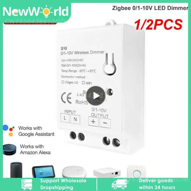 1/2 Pz 3.0 Led Light Dimmer Controller Ac100-270V 0-10V 1-10Vsmart Home App Per Smartthings Tuya Hub Echo Plus Alexa