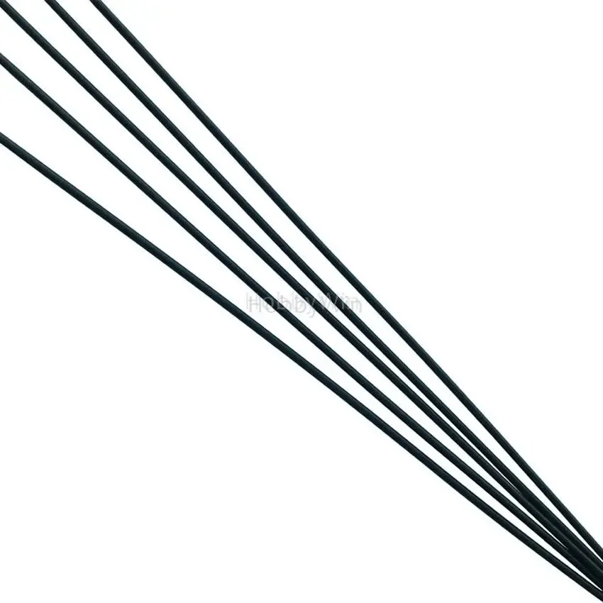 5Pcs 3.2X1.5Mm Lunghezza Del Tubo Dell'Antenna Nera 380Mm Per Rc Buggy Car Truck Speed Boat Scale Rc Model Ship