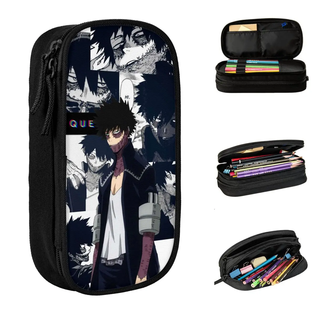 Astucci Per Matite Anime Fun My Hero Academia Hone Nuki Juzo Pen Box Bag Ragazze Ragazzi Materiale Scolastico Di Grande Capacità Scatola Per Matite Co