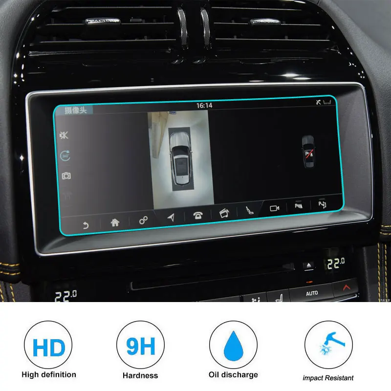 Auto Dello Schermo In Vetro Temperato Di Navigazione Pellicola Protettiva Dvd Gps Multimedia Lcd Guard Per Jaguar F-Pace Xfl 2019 Accessori