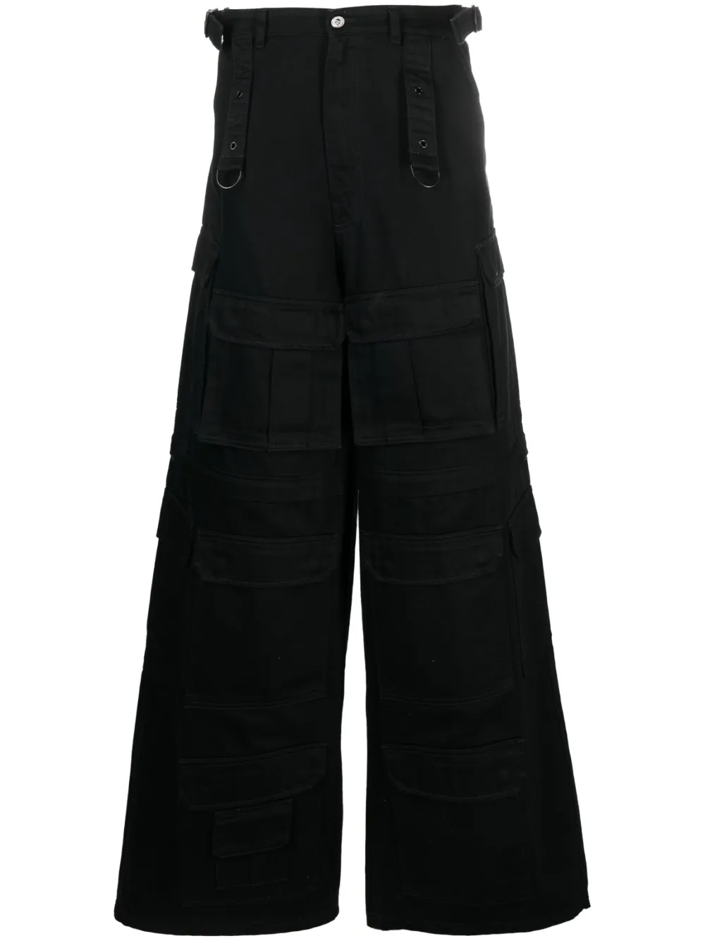 VETEMENTS Jeans cargo con gamba rimovibile - Nero