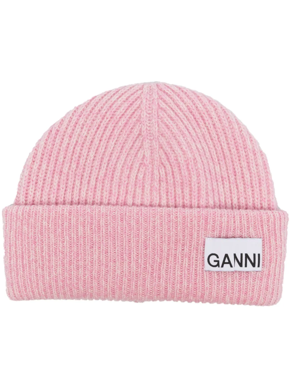 GANNI Berretto con logo - Rosa