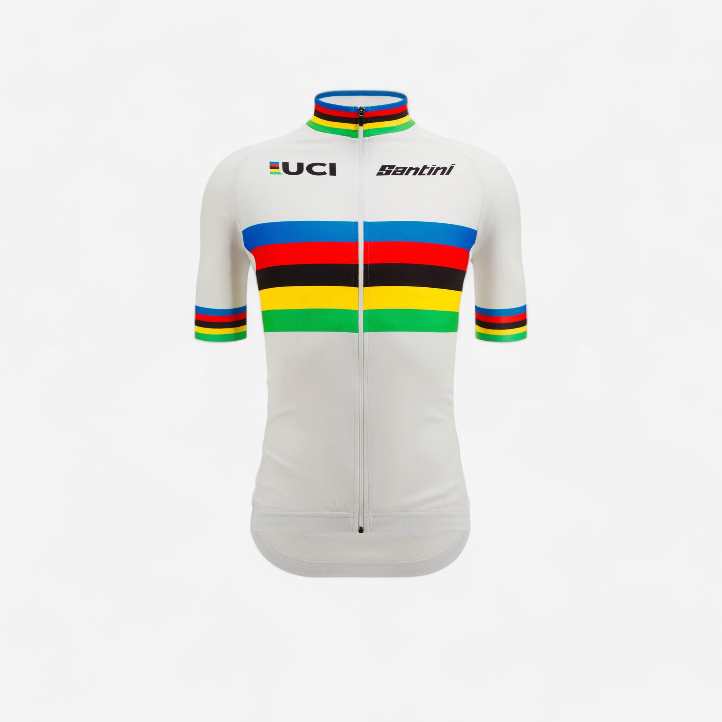 Decathlon | Maglia manica corta ciclismo UCI Santini World Champion |  Santini