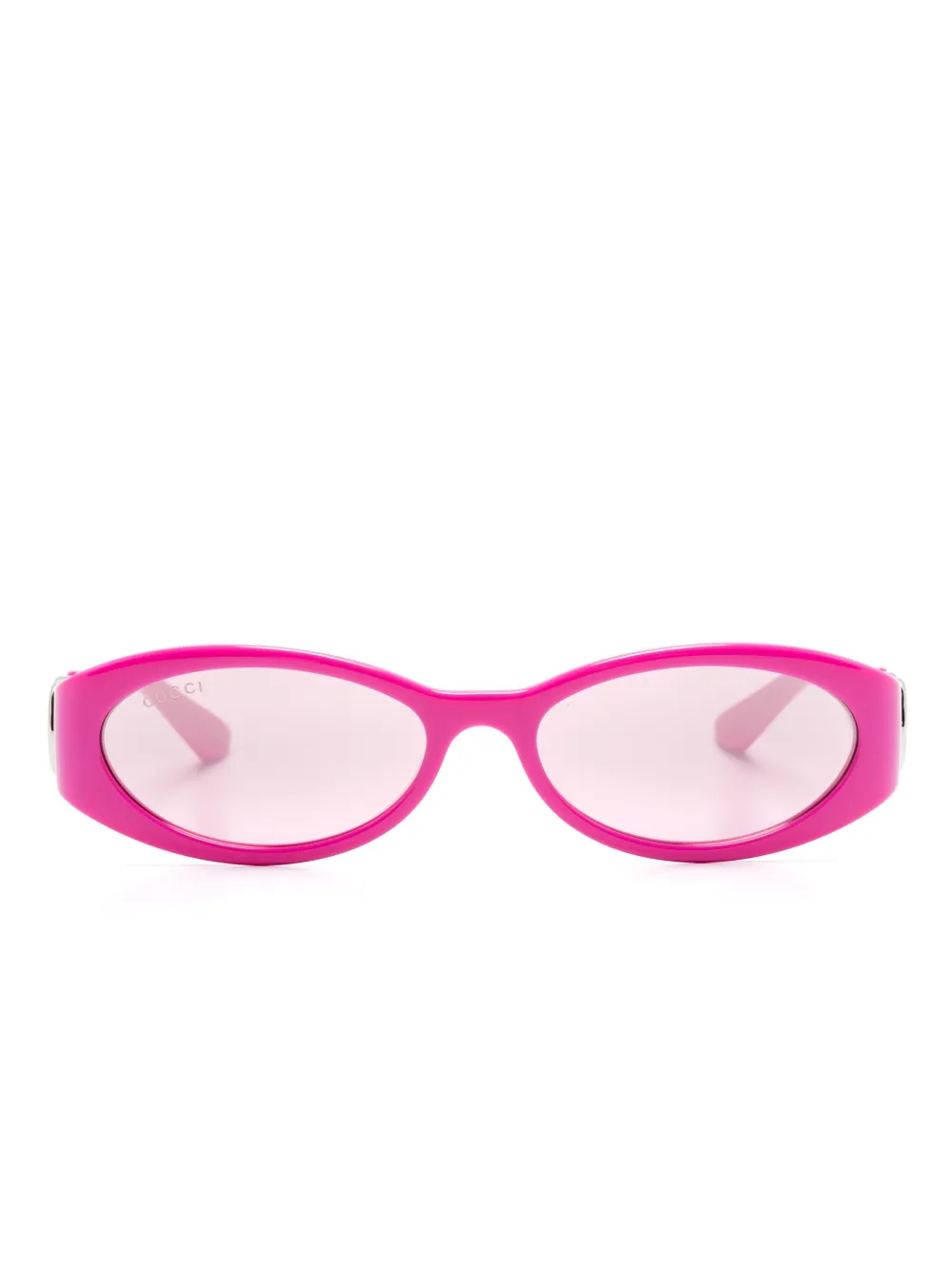 Gucci Eyewear oval-frame sunglasses - Rosa