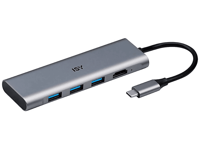 Adattatore Isy Usb-C To 3X Usb-A & Hdmi