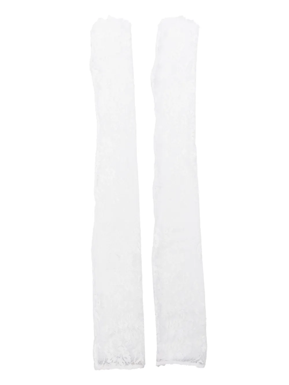 Atu Body Couture Guanti in pizzo Chantilly x Rue Ra - Bianco