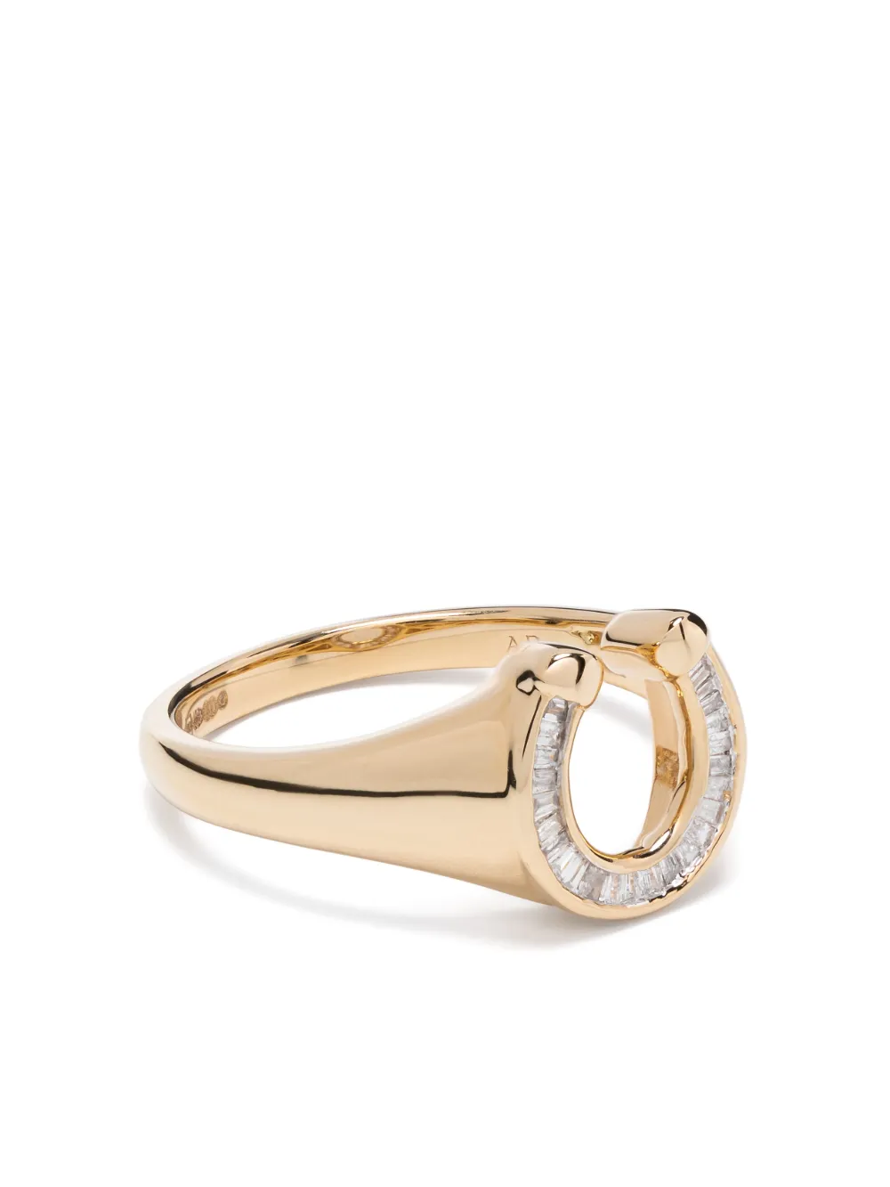 Adina Reyter 14kt yellow gold Horseshoe signet ring - Oro