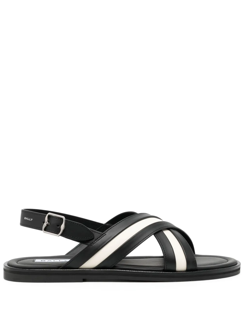 Bally crossover-strap leather sandals - Nero