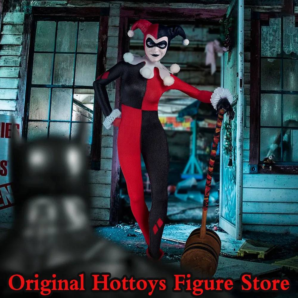 In Magazzino Mezco 1/12 Scala Soldato Femminile Batman Dc Arkham Joker Girl Set Completo 6 Pollici Action Figure Modello Collezione Di Regali