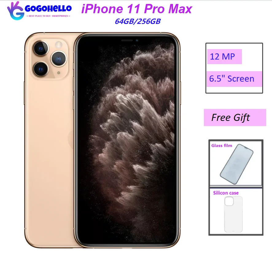 Originale Apple Iphone 11 Pro Max 64/256Gb 4Gb Ram Ios Face Id Nfc Iphone Celulares Telefoni Smartphone Usato 95% Come Nuovo