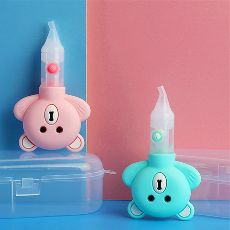 Bambini Bambino Aspiratore Nasale Inalatore Tipo Di Pompa Anti-Riflusso Cartone Animato Orso Attrezzatura Aspiratore Nasale Sicuro Cura Del Bambino