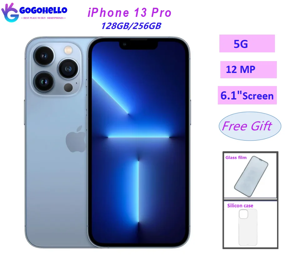 Originale Apple Iphone 13 Pro 128Gb 256Gb 512Gb Oled 12Mp 5G Riconoscimento Facciale 120Hz Smartphone Usato Telefoni Celular Sbloccati