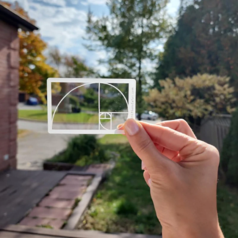 1/4 Pcs Golden Ratio Viewfinder Viewfinder Art Tool Golden Ratio Viewfinder Golden Ratio Viewfinder Clear Golden Section Viewer
