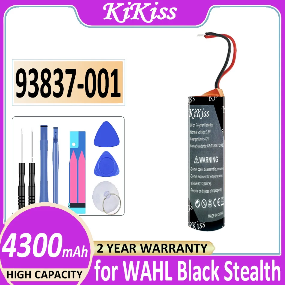 Batteria 93837-001 4300Mah Per Wahl Black Stealth Chrome Cordless Magic Clip Senior Sterling 4 Sterling4 Super Taper Bateria