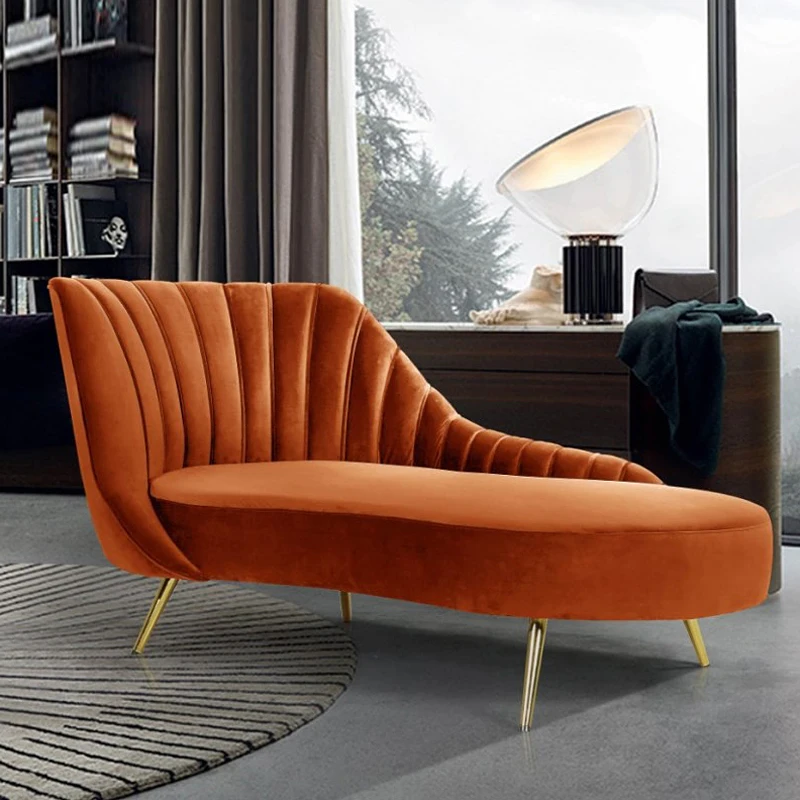 Chaise Longue Di Lusso Leggero In Stile Americano Nordico Piccolo Appartamento In Tessuto Chaise Longue Soggiorno Completo Divano Chaise Longue