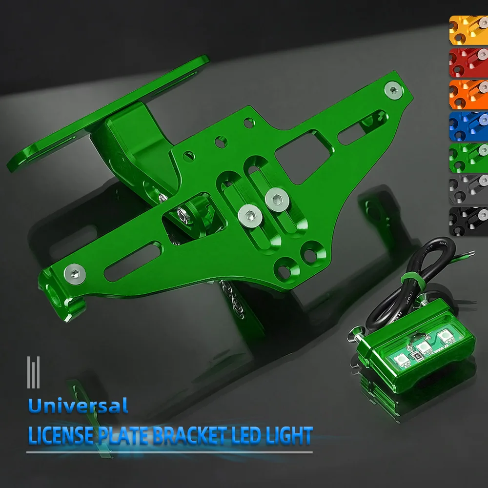 Telaio Portatarga Con Luce Led Per Kawasaki Er-6N Ninja 400R 650R Ninja 250R Ninja 300R 250 R6