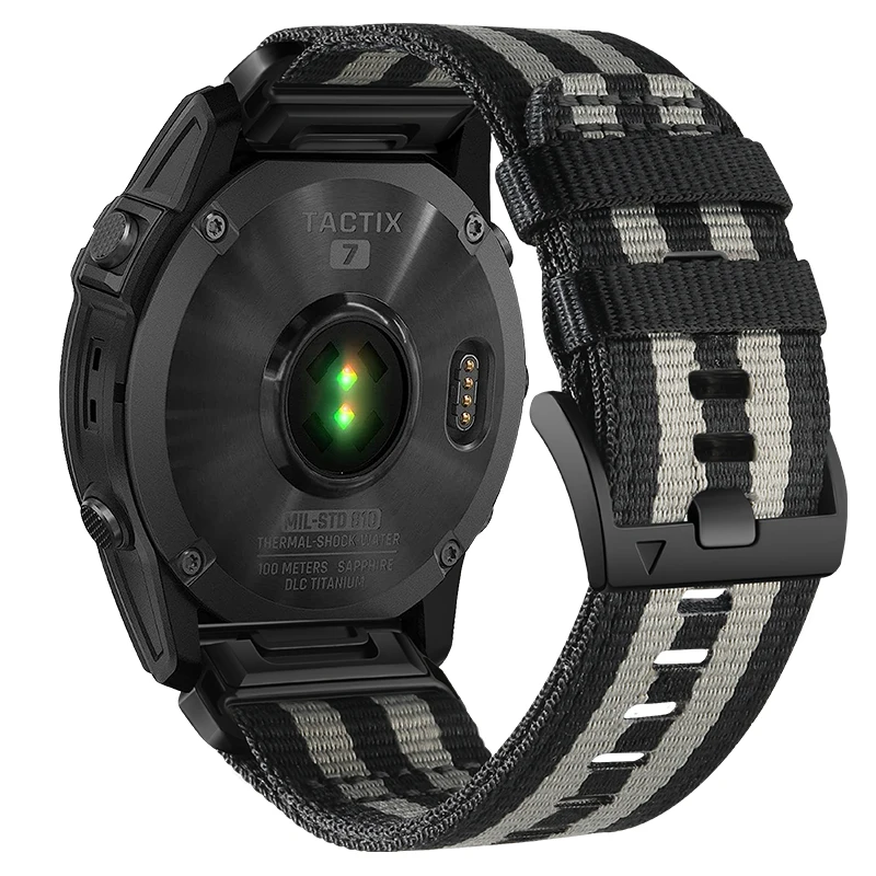 Cinghie In Nylon Per Garmin Fenix 6 6X Pro 5 5X Plus Fenix 7 7X Pro Solar Tactix 7 Pro Band 26Mm 22Mm Braccialetto Accessori Per Cinturino