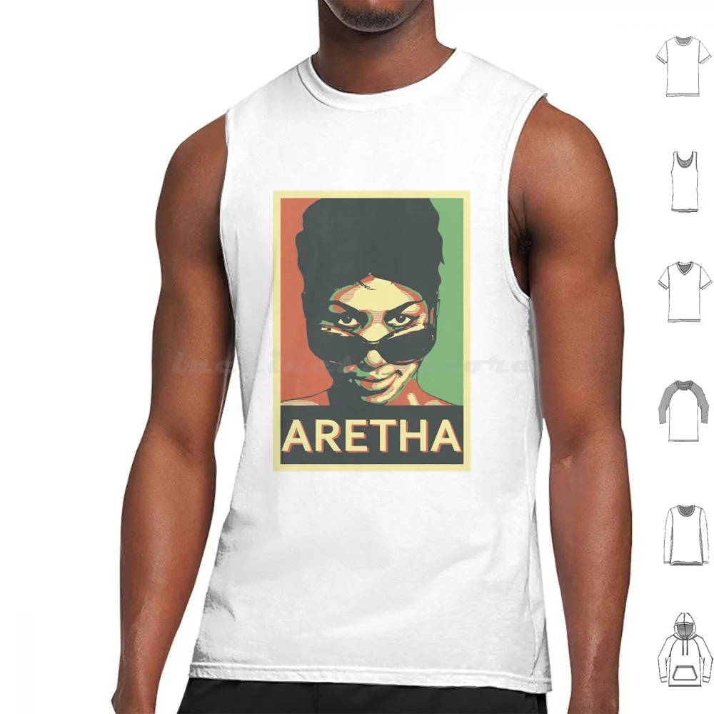 Aretha Franklin Shades Canotte Classiche Gilet Senza Maniche Aretha Franklin Shades