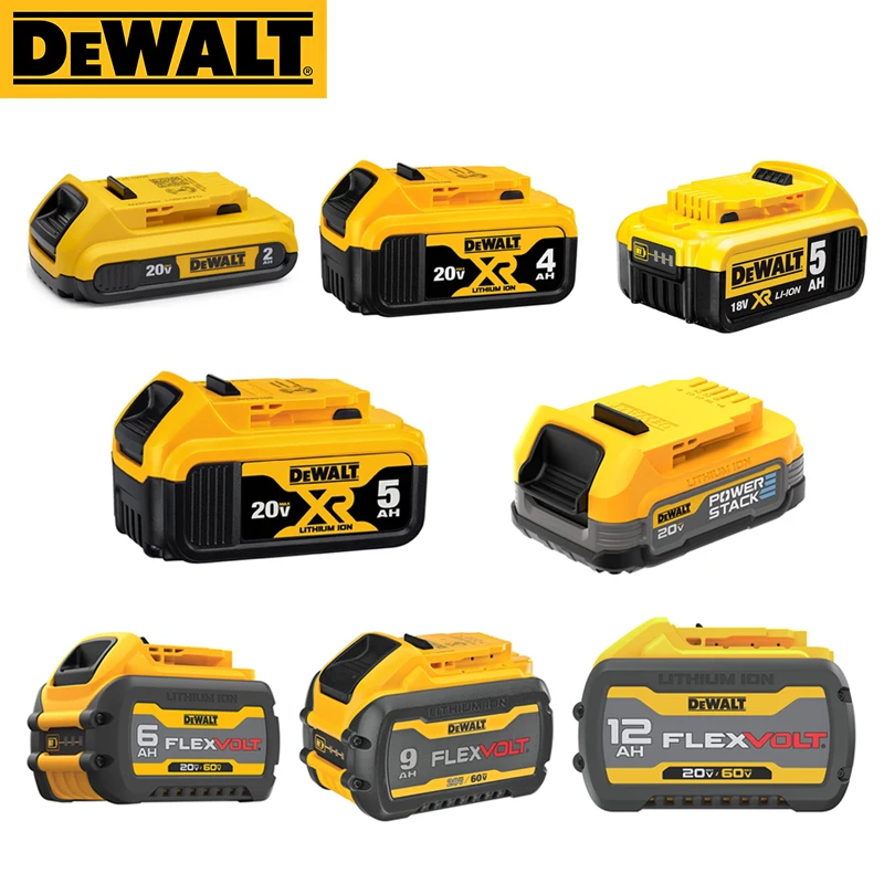 Dewalt Originale Batteria Al Litio 18V 20V 60V 2Ah 4Ah 5Ah 6Ah 9Ah 12Ah Batteria