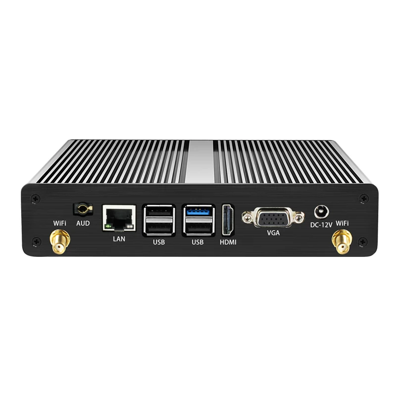 Bebepc Mini Pc Industriale Fanless Celeron J1900 Dual Com One Lan Windows 10 Pro Mini Computer Home Desktop Htpc Hd 6 * Usb Minipc